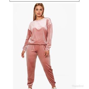 Pink plus sweatsuit